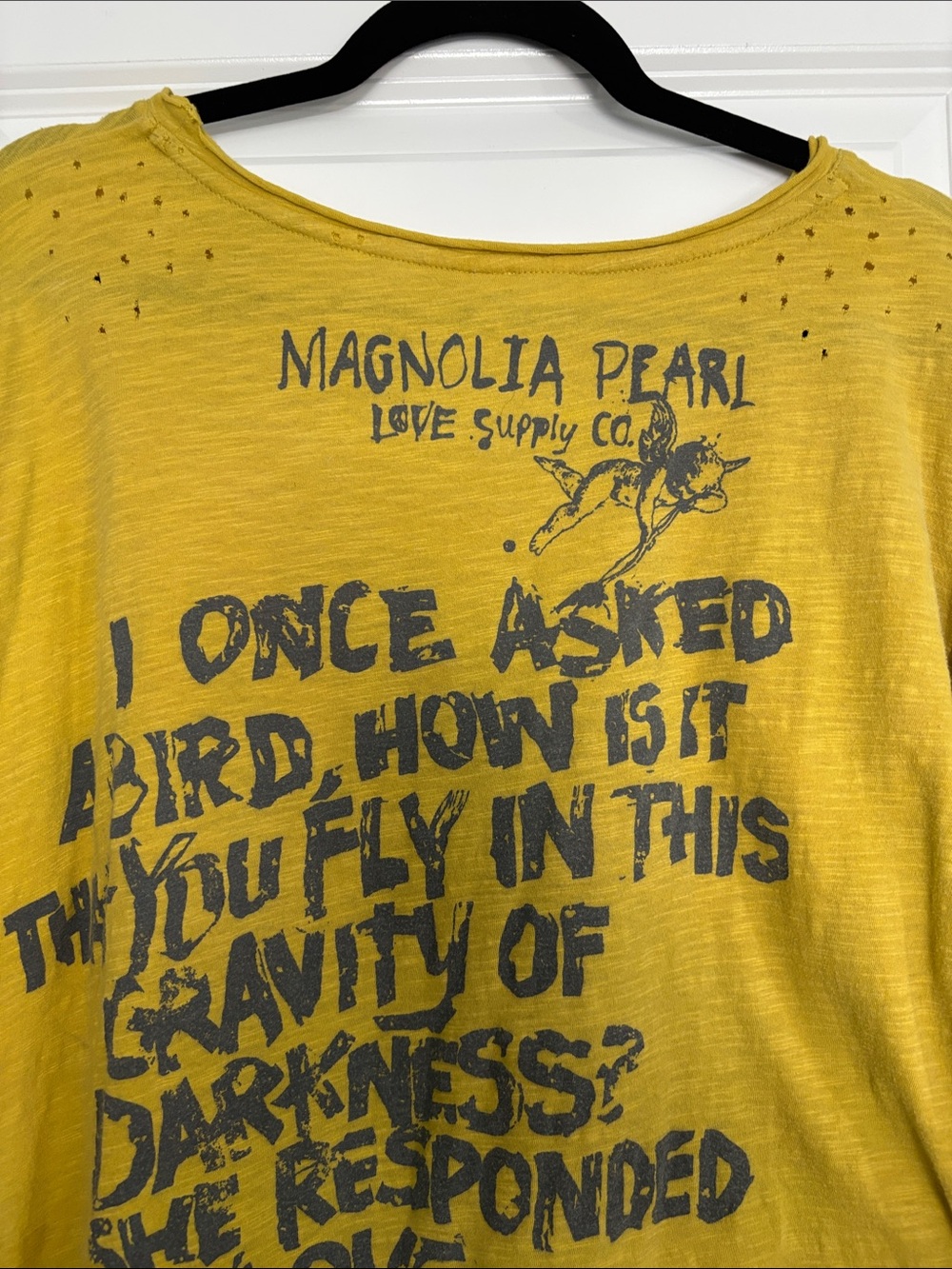 Magnolia Pearl Mustard Yellow Graphic Tee “I’m Just A Squirrel” Viggo Tee - Picture 7 of 8
